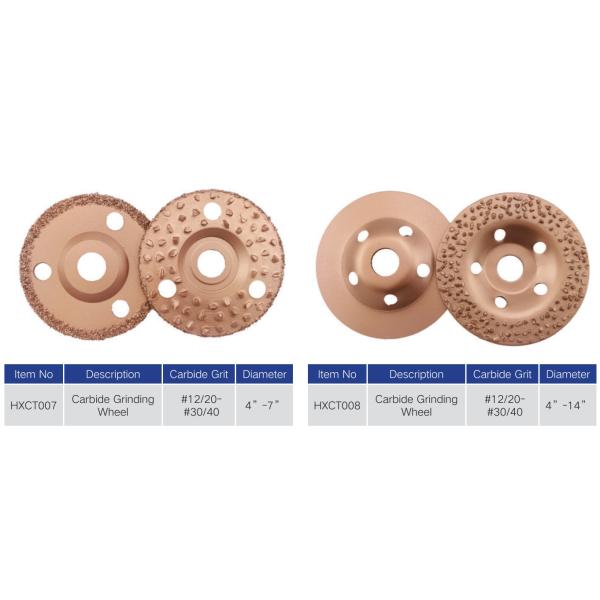 Durable Brazed Carbide Grinding Wheel For Rubber And Wood Materials