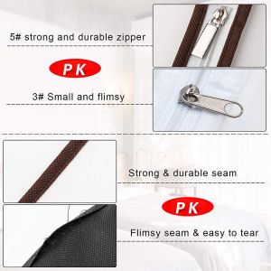 Men Zippered Non Woven Fabric CMYK 9gsm 60x90cm Suit Holder