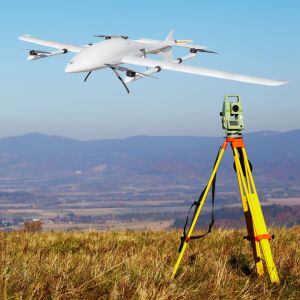1.6KG Load VTOL Fixed Wing Aerial Mapping Drone 3.5Hour With Surveying Tilt