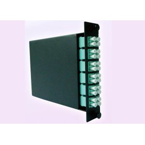 High Density 12 SC Connector MPO Cassette Patch Panel For Cable Wiring System