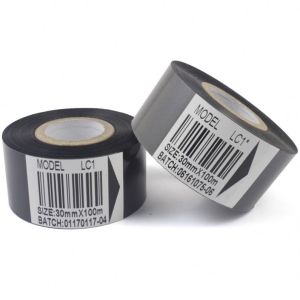 Black Packaging Consumables , Date Coder Hot Stamping Ribbon 30mm×100m