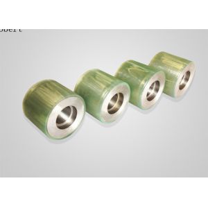 Polyurethane Coated Forklift Roller Wheels With Bearings Natural Color