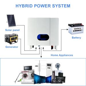 All In One Hybrid Solar Inverter 5kw High Efficiency 220vac 230vac MPPT Parallel