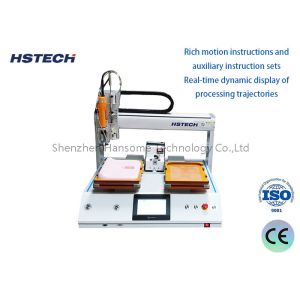 China Dual Platform Automatic Soldering Robot with 2 Temp Controller For PCB Assembly on sale