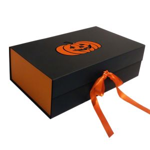 Wholesale Custom Luxury Folding Magnetic Halloween Gift Box With Ribbon Closure from china suppliers