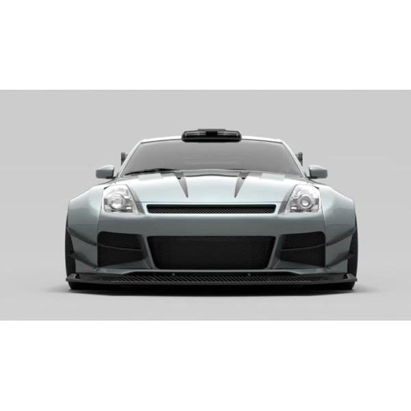 Air Knife FRP Nissan 350z Wide Body Kit Side Skirts OEM Front And Rear Bumper