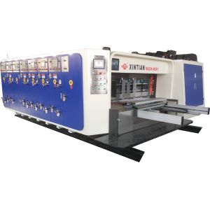 High Speed Flexo Printing Slotting / Die Cutting Machine Three Color