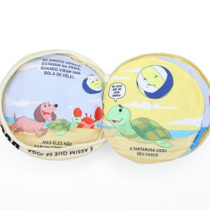 ODM Not Torn Plush Ball Book With Zipper Closure