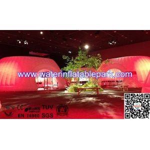 Indoor Exhibition Round Inflatable Lighting Tent , Solar Power Tent