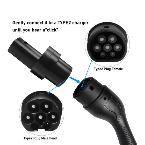 Type 2 To Tesla EVSE Adapter Type 2 To Tesla EV Adapter For Tesla