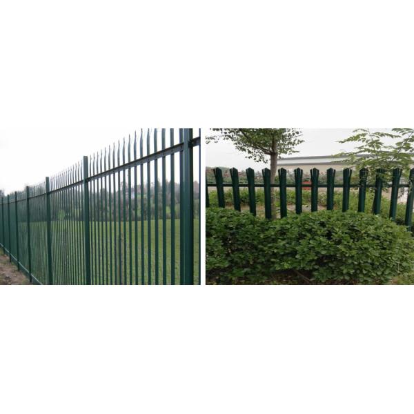 2500mm height galvanized type High Strength Security Steel Palisade Fencing safety protect