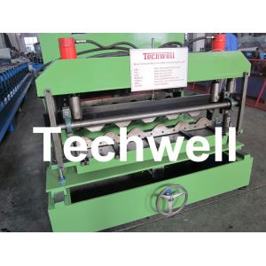 Color Steel Glazed Tile Roll Forming Machine with PLC Computer Control to Europe