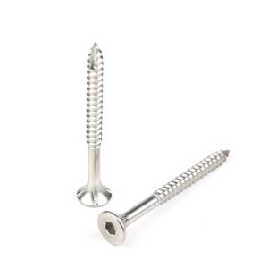 304 Stainless Steel Hexagon Socket Hardware Screw 75mm for Timber Construction