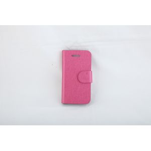 Silk Print PU Leather Wallet Case For IPhone 4 Protective Screen Cover
