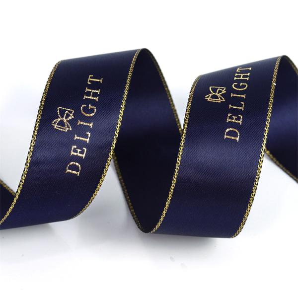 100% Polyster Decorative Satin Ribbon 10 - 100MM Width Printed Technics