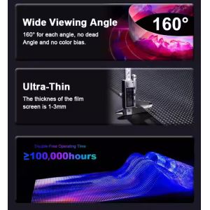 Indoor Definition Glass Curtain Wall LED Advertising Screen IP65 Waterproof