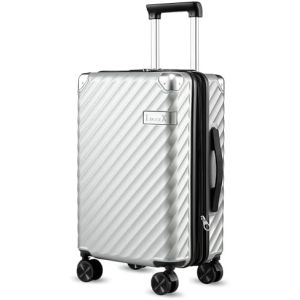 Carry On Luggage 22x14x9 Airline Approved - 35L Polycarbonate Expandable Hard