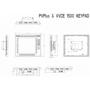 Allen Bradley PanelView Plus 7 Standard 2711P-T15C22D8S-B Color Touch 15 ENet DC