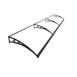 Transparent Polycarbonate Window Door Awning , Clear Polycarbonate Roof Canopy