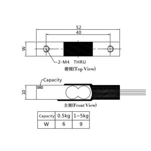 High Precision Bending Beam Load Cell (0.5-5kg)