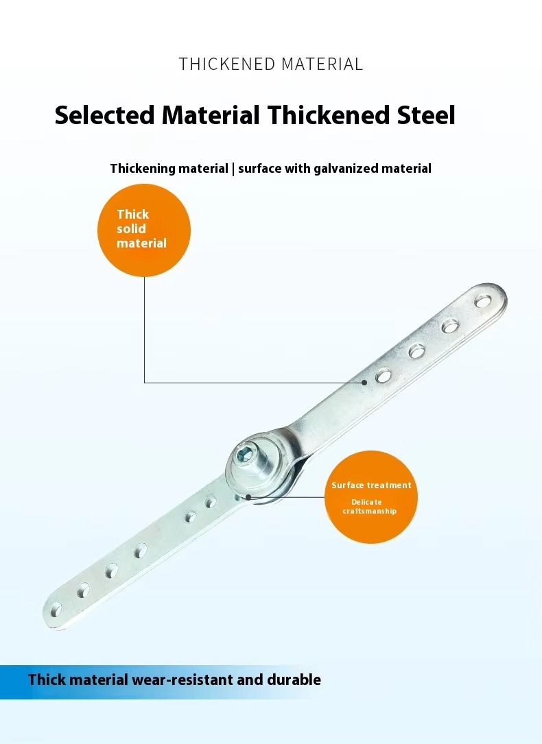 Wanjusheng Adjustable Metal White Zinc Sofa Headrest Hinge Multi-functional Furniture Hinge Living Room Kitchen Bathroom Iron