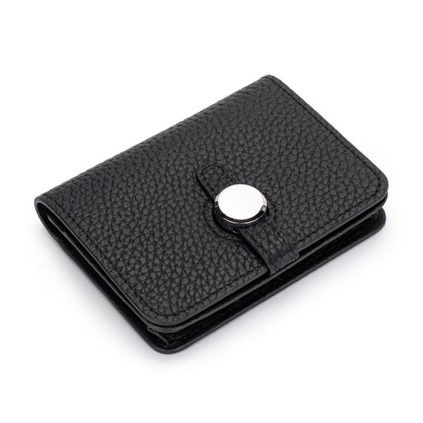 Low MOQ Mix Models Genuine Leather Slim Wallet Card Holder For Unisex Business Casual