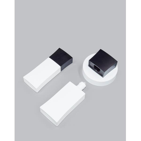 30ml / 50ml PE Customized Color And Logo Square Shape Sunscreen Hand Cream Lotion Bottle UKL33D