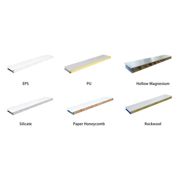 Metal Panel Material Fireproof Thermal Insulation for Versatile White Steel Building