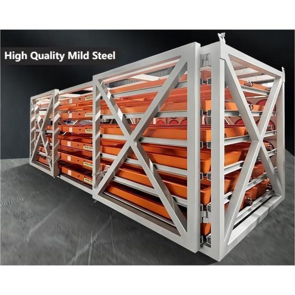 Powder Coated Motor-Driven Sheet Racking For Customized Multi-Level Plate Rolling-out