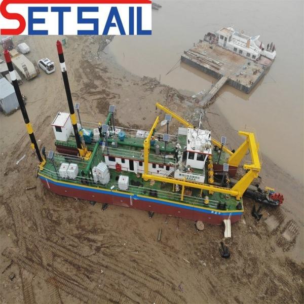 800m-5000m Discharge Distance River Sand Dredger with Bucket Wheel Head and