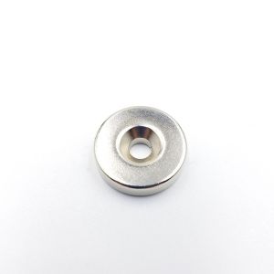 Strong Ring Countersunk NdFeB Neodymium Magnet With Screw Holes N42