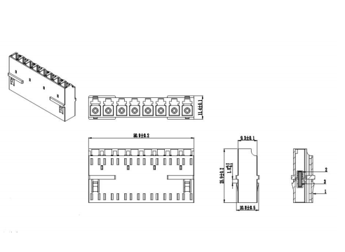 LC 8 Ways Adapter SM/MM Low IL