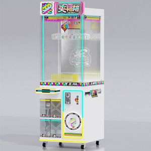 60kgs LED Lights Coin Operated Lucky Clip Game Machine Mini Dolls Claw Machine