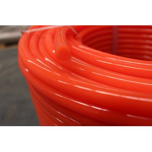 Orange Smooth Polyurethane Round Belt 90A high impact resistance