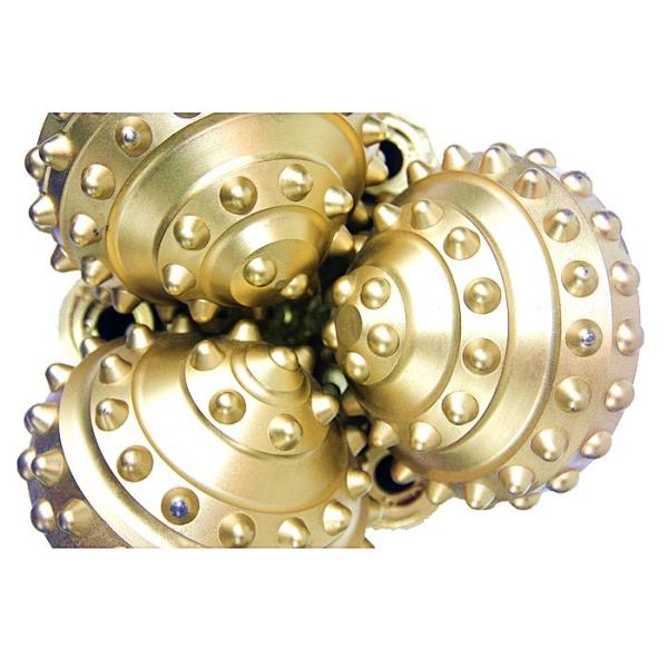 Metal Tricone Rock Bit , TCI Drill Bit API Thread Connection Larger Drill