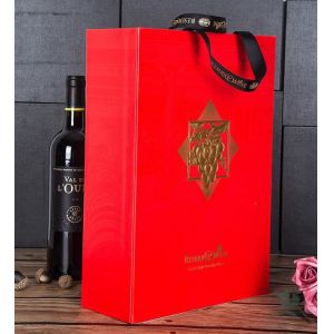 Recycled Wine Bottles Cardboard Paper Boxes With Handles