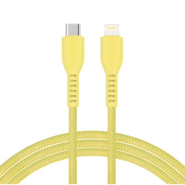 Durable 1m Braided Silicone Cable Tangle-Free Charging Cable for Phones/Tablets