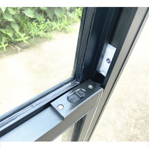 Black Sash Hung Single Pane Vinyl Windows 58mm Aluminum Alloy