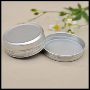 Empty Aluminum Cosmetic Containers , 100g Aluminum Cosmetic Jar With Lids