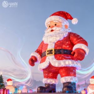 Colorful Santa Claus Outdoor Decorative Lanterns for Sale, with customizable