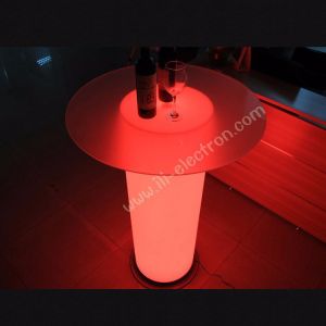 glass table top illuminated bar table led cocktail table