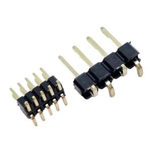 Single Row 2.54mm Pitch Straight Pin Header with Socket 1*2/3/4/5/6/7/8/10/12/15