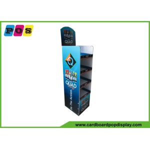 Beverage Stable POP Cardboard Merchandising Displays With Four Shelves FL032