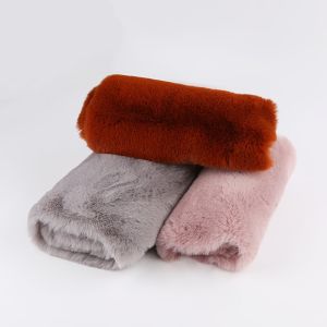 Knitted Type Tricot 100% Polyester Very Soft Big Weight 20-25mm Rabbit Fur