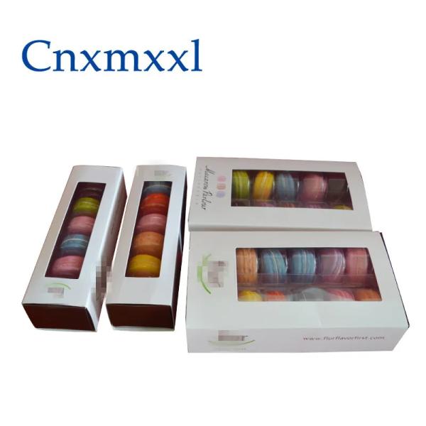 Customized Paper Kraft Foldable Macaron Packaging Boxes For Macaron