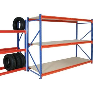Warehouse Storage Longspan Racking / Iron Shelf Rack Medium Duty