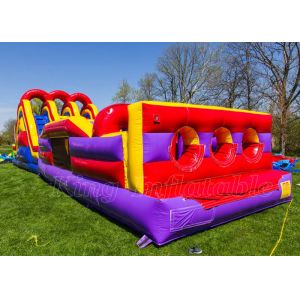 Kids Obstacle Course Equipment Inflatable PVC Waterproof Rush Challenge Obstacle