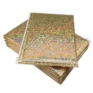 Shockproof Zipper Bubble Bags Mailing Shipping Logo Custom Padded Pouches