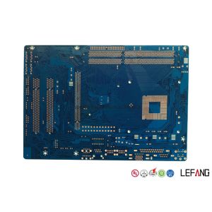 4 Layer Blue PCB Board , Roger PCB Board For Communication Electronics