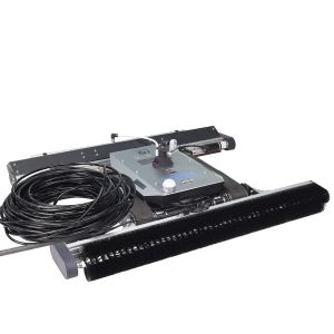 Rotating Brush Head Solar Panel Cleaning Machine with Water Fed Pipe Remote